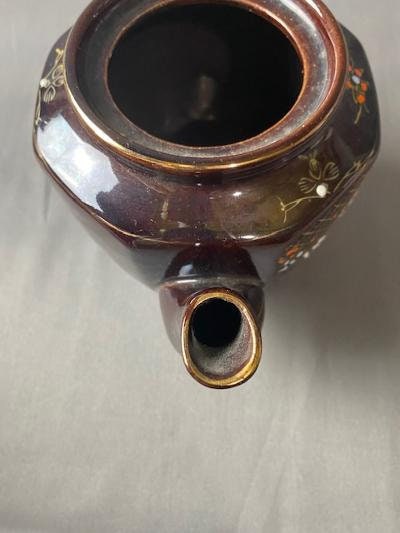 専用中国明末清朝時新渡青花蓋茶碗9客と身1点 木箱 東Y7-0303