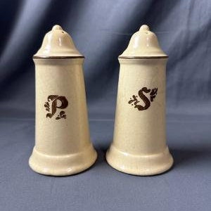 Vintage Pfaltzgraff Ceramic Village Salt and Pepper Shakers