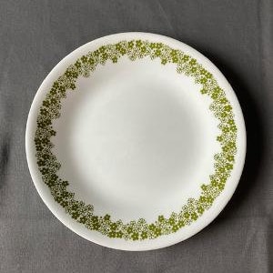 Vintage Corelle Livingware by Corning Salad Dessert Plate Crazy Daisy Spring Blossom Green Floral