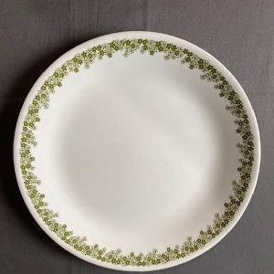 Vintage Corelle Livingware by Corning Dinner Plate Crazy Daisy Spring Blossom Green Floral
