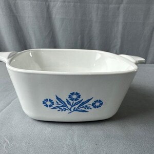 Vintage Corning Ware Blue Cornflower Casserole Dish P-43-B 24 oz