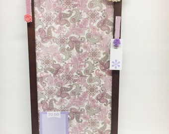 Pink and purple dry erase board, dry erase memo board, large framed memo board, hanging message board, kitchen/office/dorm wall decor