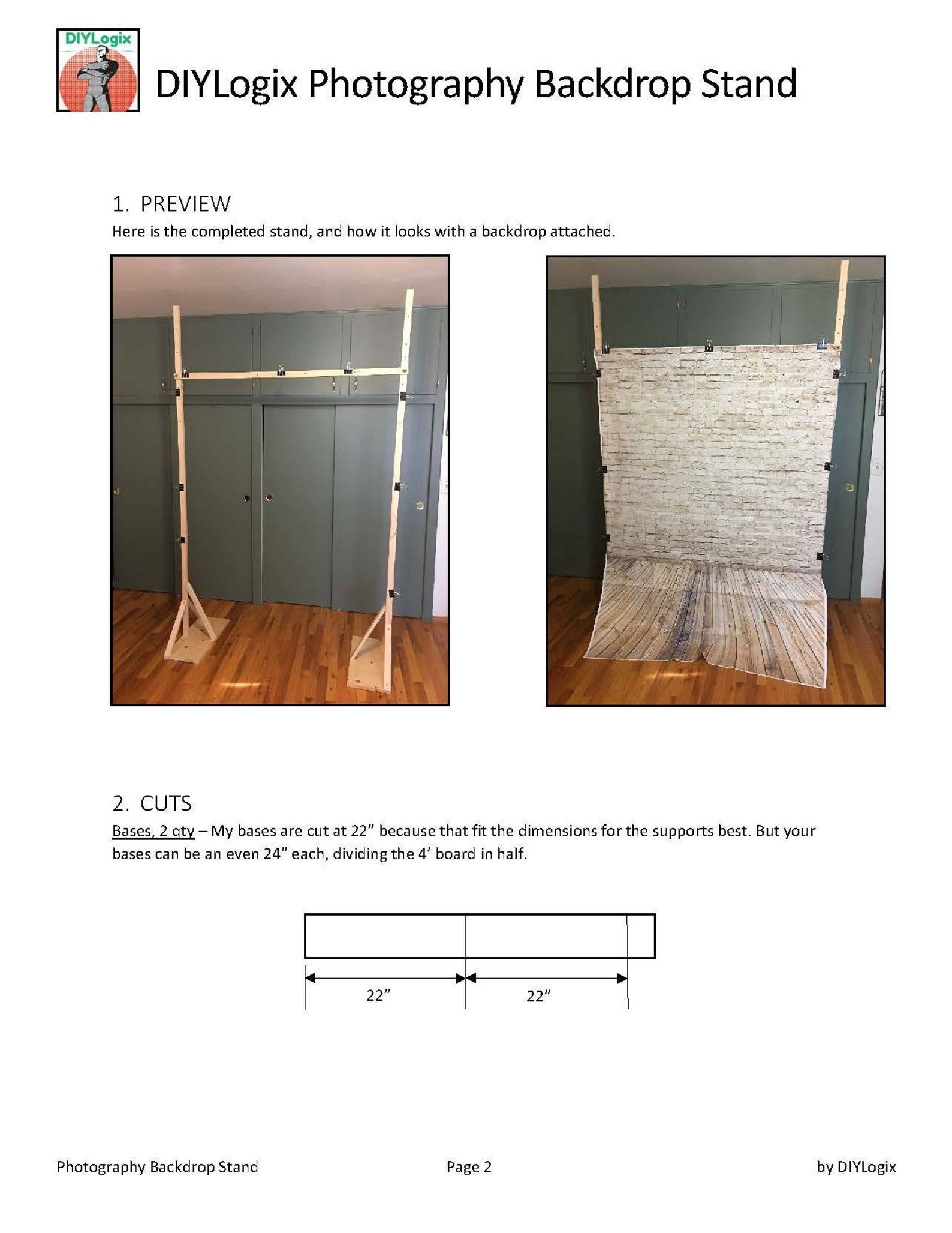 DIY Photography Backdrop Stand FREE download the Photos or Message Me