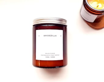 Funny Engagement Gift Bridezilla Candle Scented Candle Gift For A Bride To Be