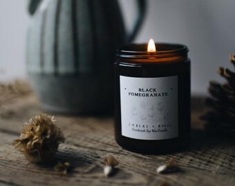 Black Pomegranate - Medium Soy Wax Candle Gift Set