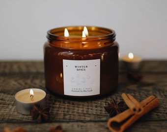 Winter Spice - Large 3 Wick Soy Wax Candle