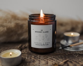 Personalised New Home Soy Candle Gift - Housewarming Gift - New Home Candle