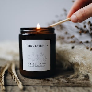 Fig & Forest Scented Soy Candle Gift