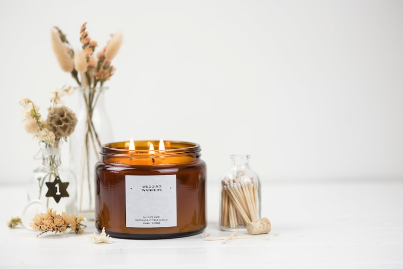 Keep The Fire Burning Wedding Favour Candles / Personalised Etsy