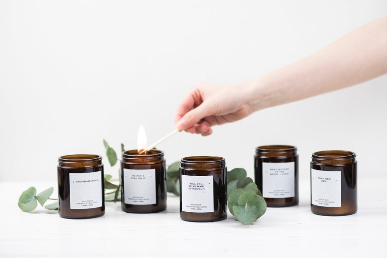 Keep The Fire Burning Wedding Favour Candles / Personalised Etsy