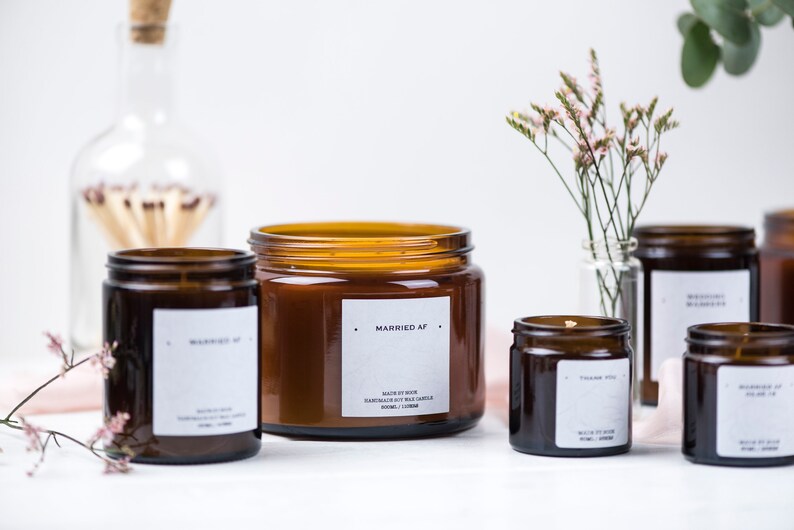 Keep The Fire Burning Wedding Favour Candles / Personalised Etsy