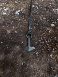 Hand-Forged Mjolnir Necklace: Viking Thor's Hammer Pendant with Elk Leather product logo