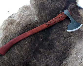 Hand forged bearded axe