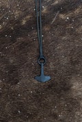 Hand forged Mjolnir, Thor's hammer. With high quality elk leather string included. Option for viking rune of your chosing.