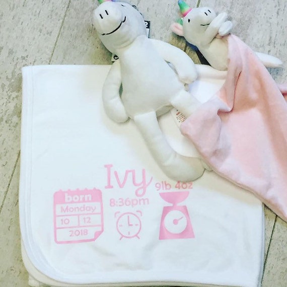 next personalised baby blanket