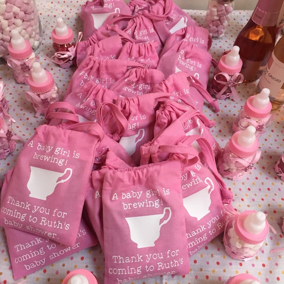 25 A Baby Is Brewing Baby Shower Favour Bag Baby Shower Gift Etsy