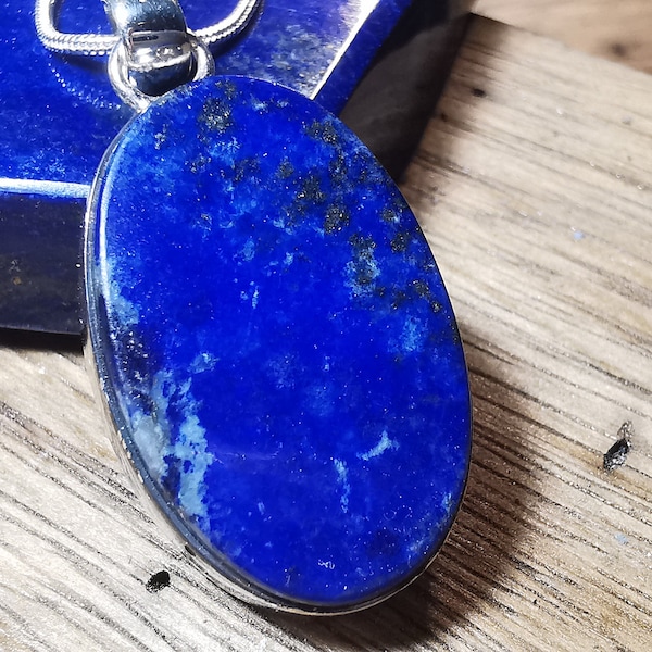 Pendentif lapis lazuli et argent