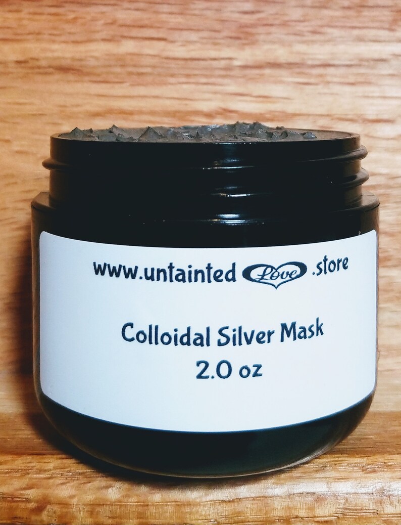 Colloidal Silver Facial Body Mask Hair Mask Clay Mask 2 0 Etsy
