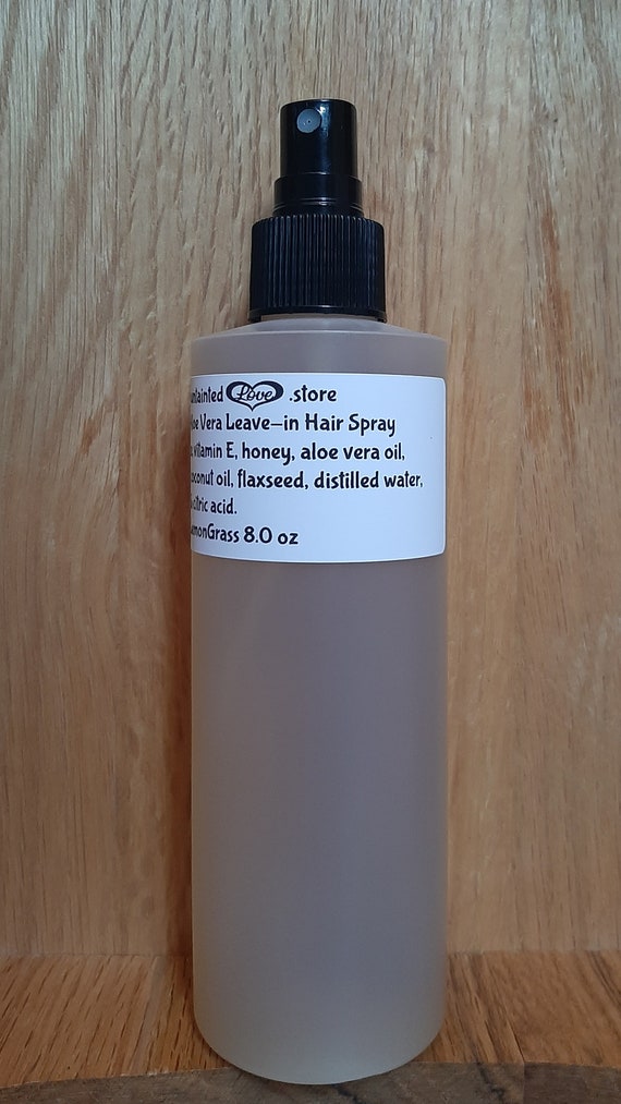 Flaxseed And Aloe Vera Leave In Hair Spray Moisturizing Scalp Etsy