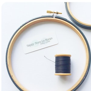 Large Slate Gray Embroidery Hoops. Coloured Embroidery Hoop. Painted Grey Embroidery hoop.Hand Embroidery Frame.