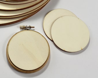 3 inch Wooden Backs For finishing Embroidery Hoops.  Embroidery Hoop Finishing Tutorial