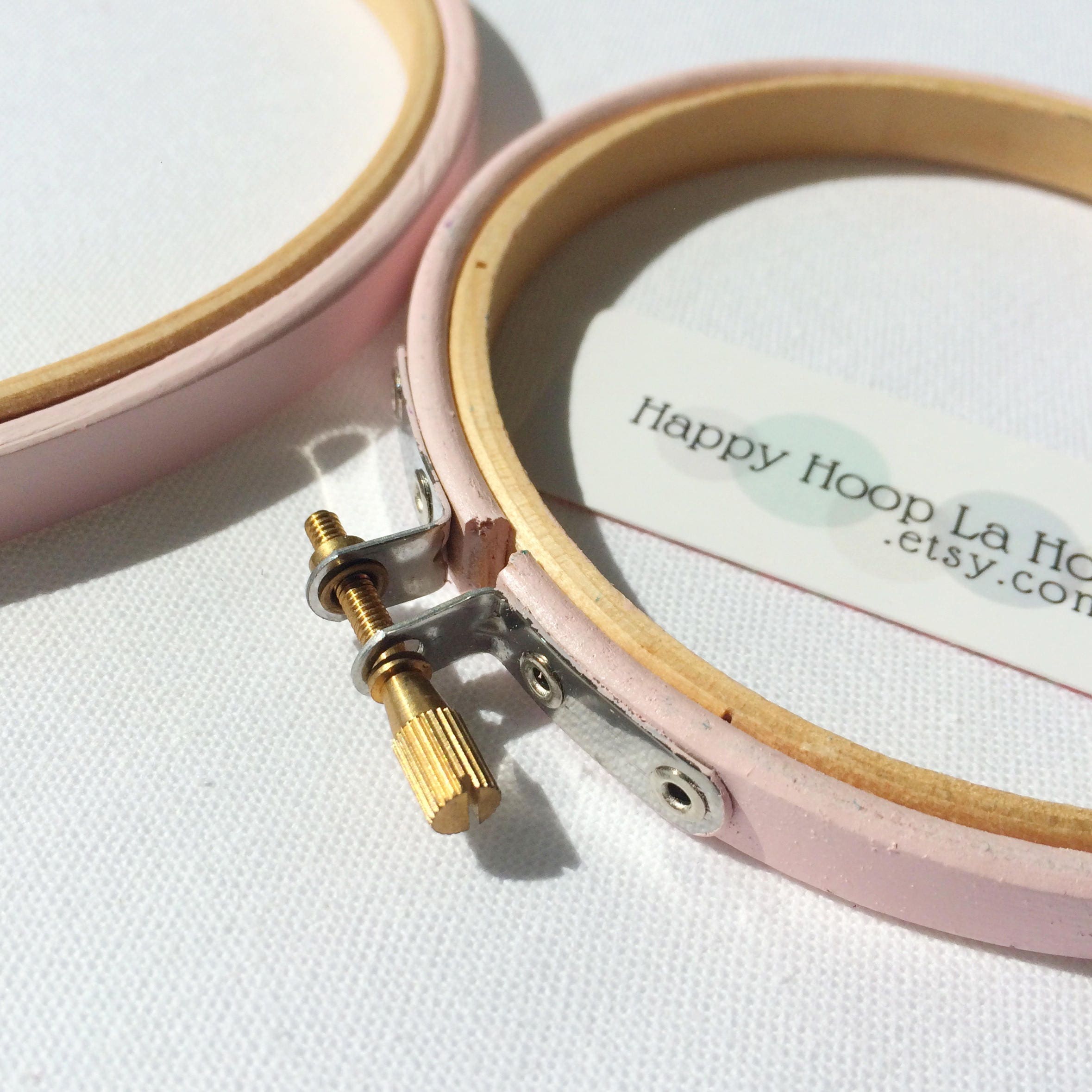 Large Baby Pink Embroidery Hoop. 10 Inch and 12 Inch Embroidery Hoops ...
