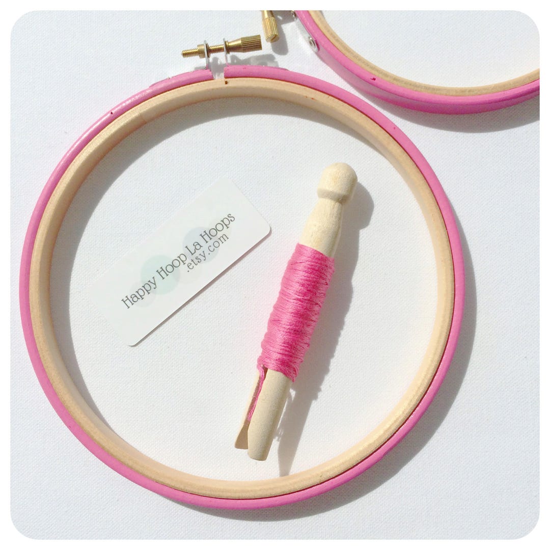Cerceau Broderie Hêtre Ovale 2 Tailles - Cadre Points Croix Artisanat 27,5cm 29,5cm