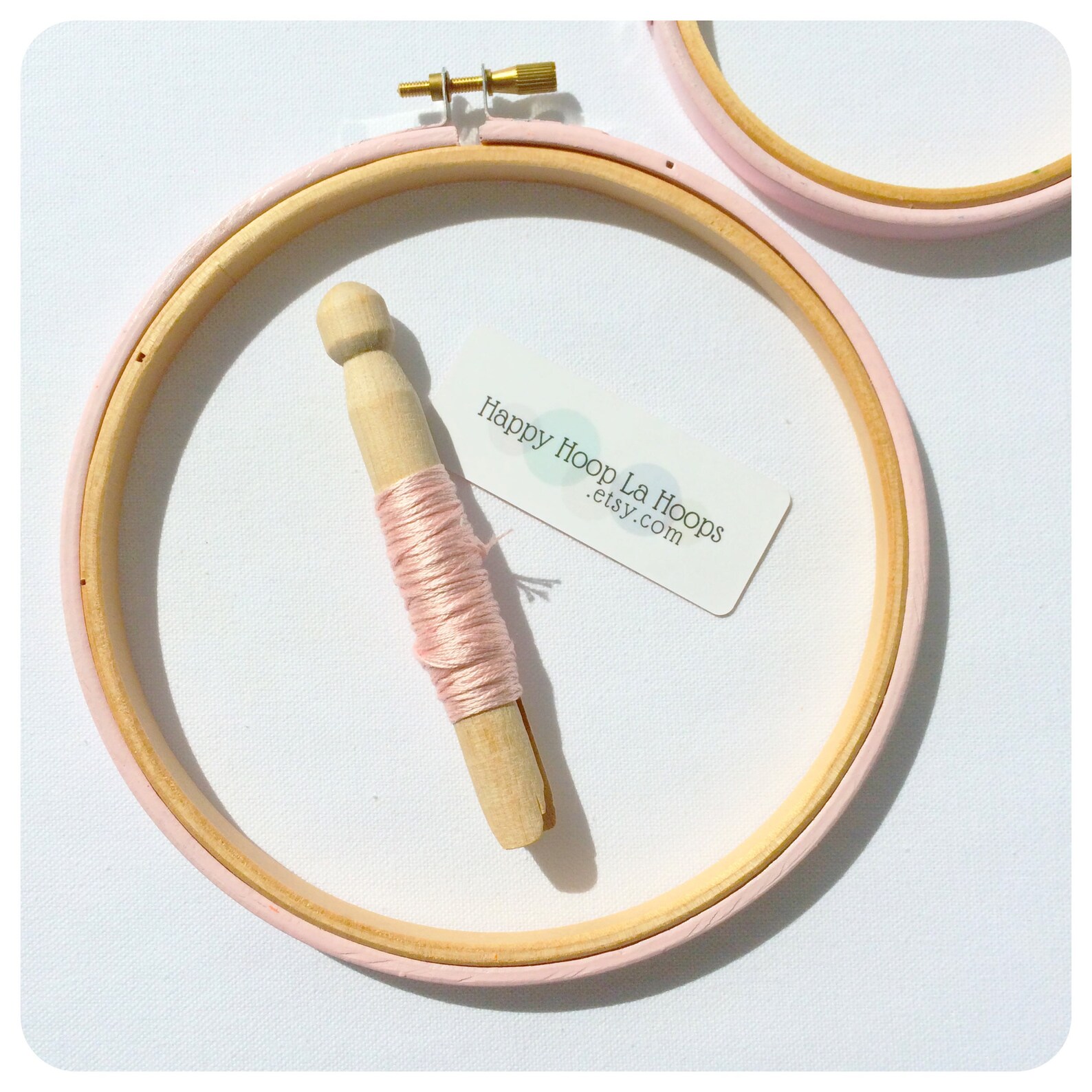 Large Baby Pink Embroidery Hoop. 10 Inch and 12 Inch Embroidery Hoops ...