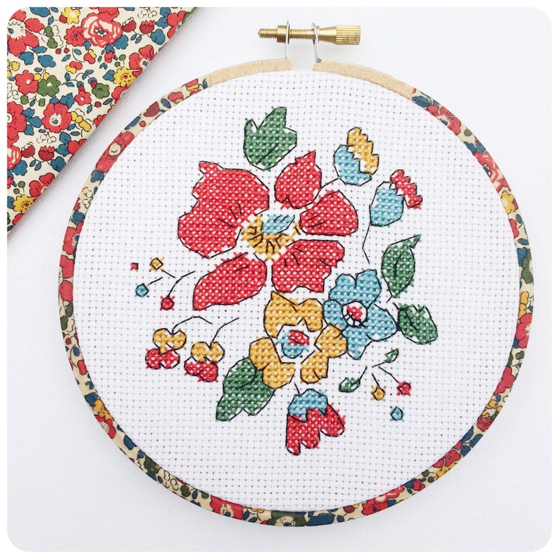 Cross Stitch Wall Hanging Kit. 5 Inch Embroidery Hoop Wall Etsy