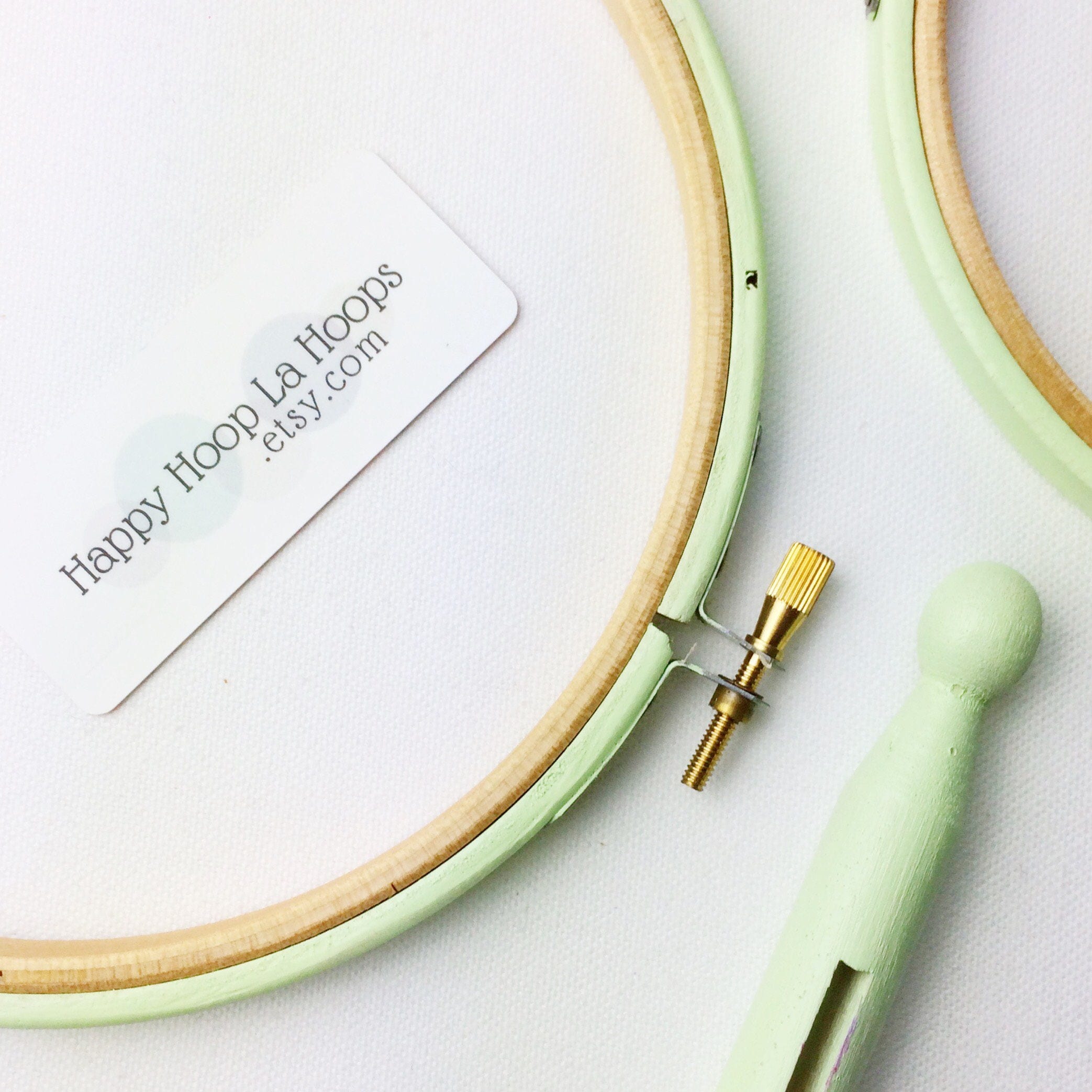 Large, Delicate Spring Green, Embroidery Hoops. 10 and 12 Inch Embroidery  Hoops Covered With Fabric. Pretty Cross Stitch Hoop Frames. 