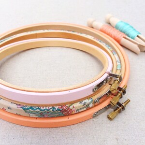 Large Baby Pink Embroidery Hoop. 10 Inch and 12 Inch Embroidery Hoops ...