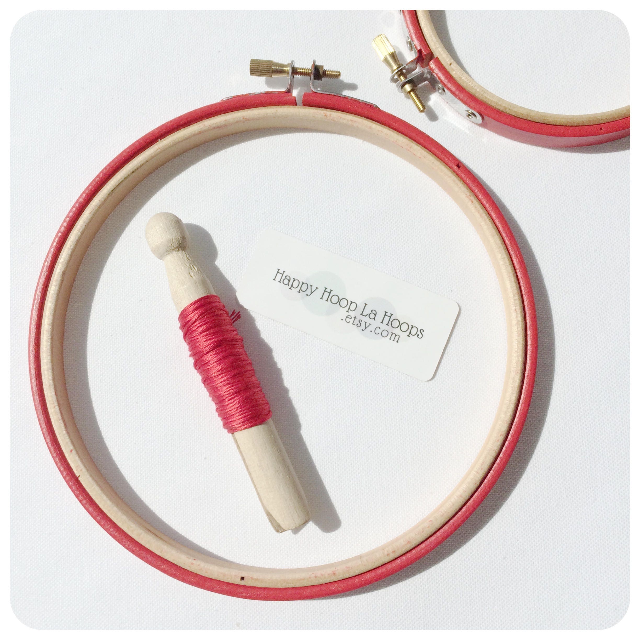 Large Brick Red Embroidery Hoops. Painted Embroidery Hoop. Hand Embroidery  Frame. Embroidery Finishing Hoop. Wooden Embroidery Hoop 