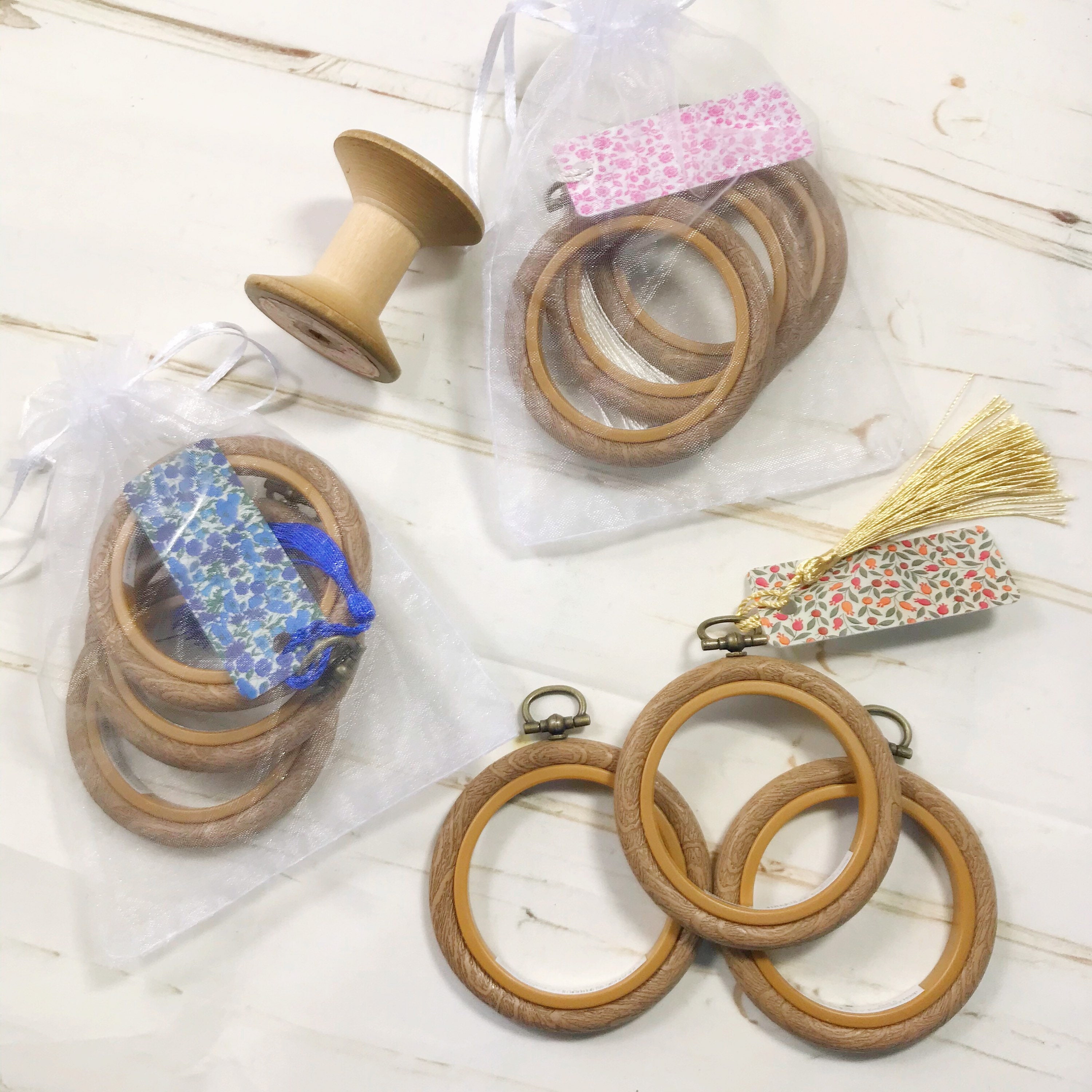 Mini Retro Flexi Embroidery Hoops. Set of Three. Embroidery Etsy UK