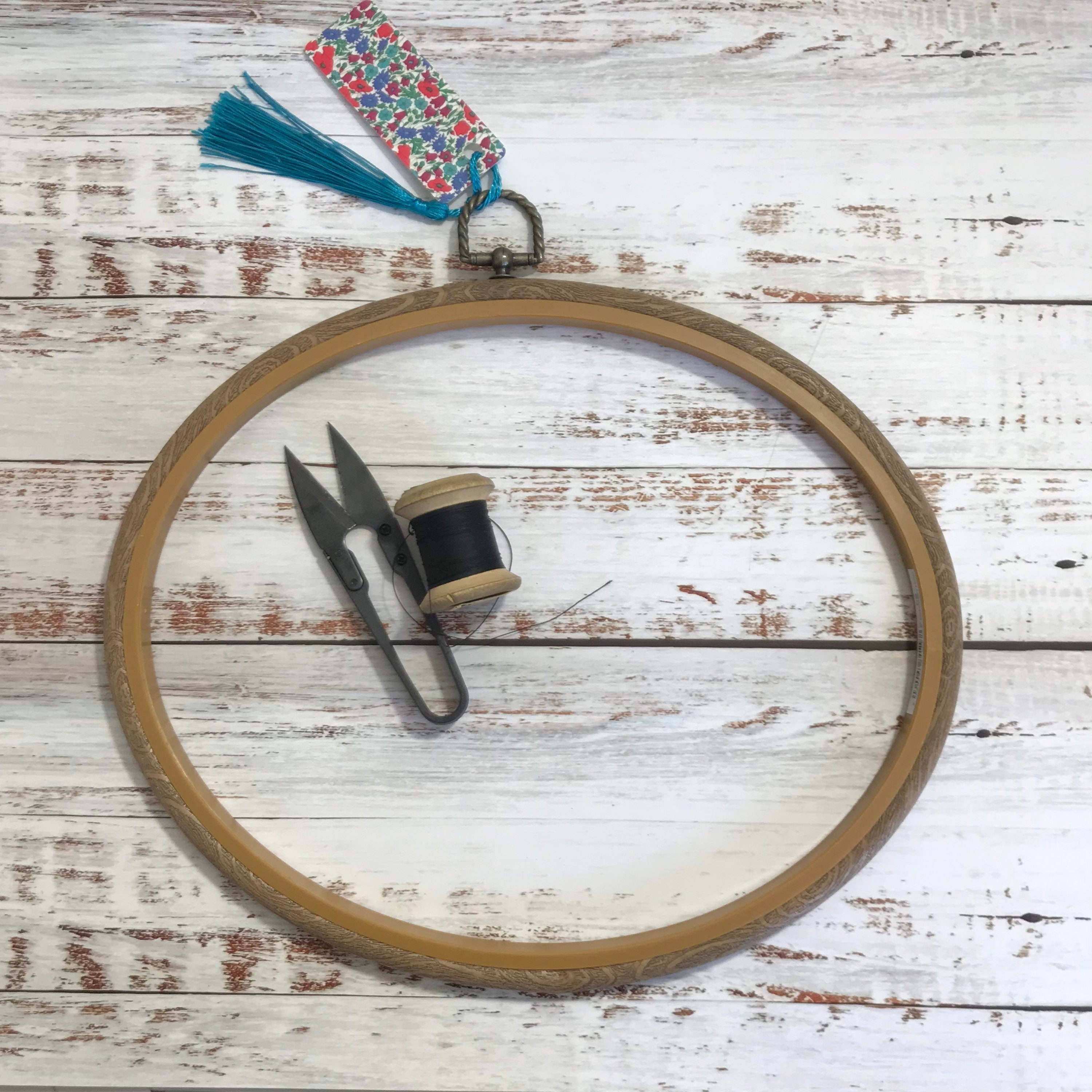 Mini Embroidery Hoop. Small Flexible Plastic Hoop. 2.5 Round Circle. Gift  for Artist. Art Supply. Colorful Stitching Accessory. Travel Kit 