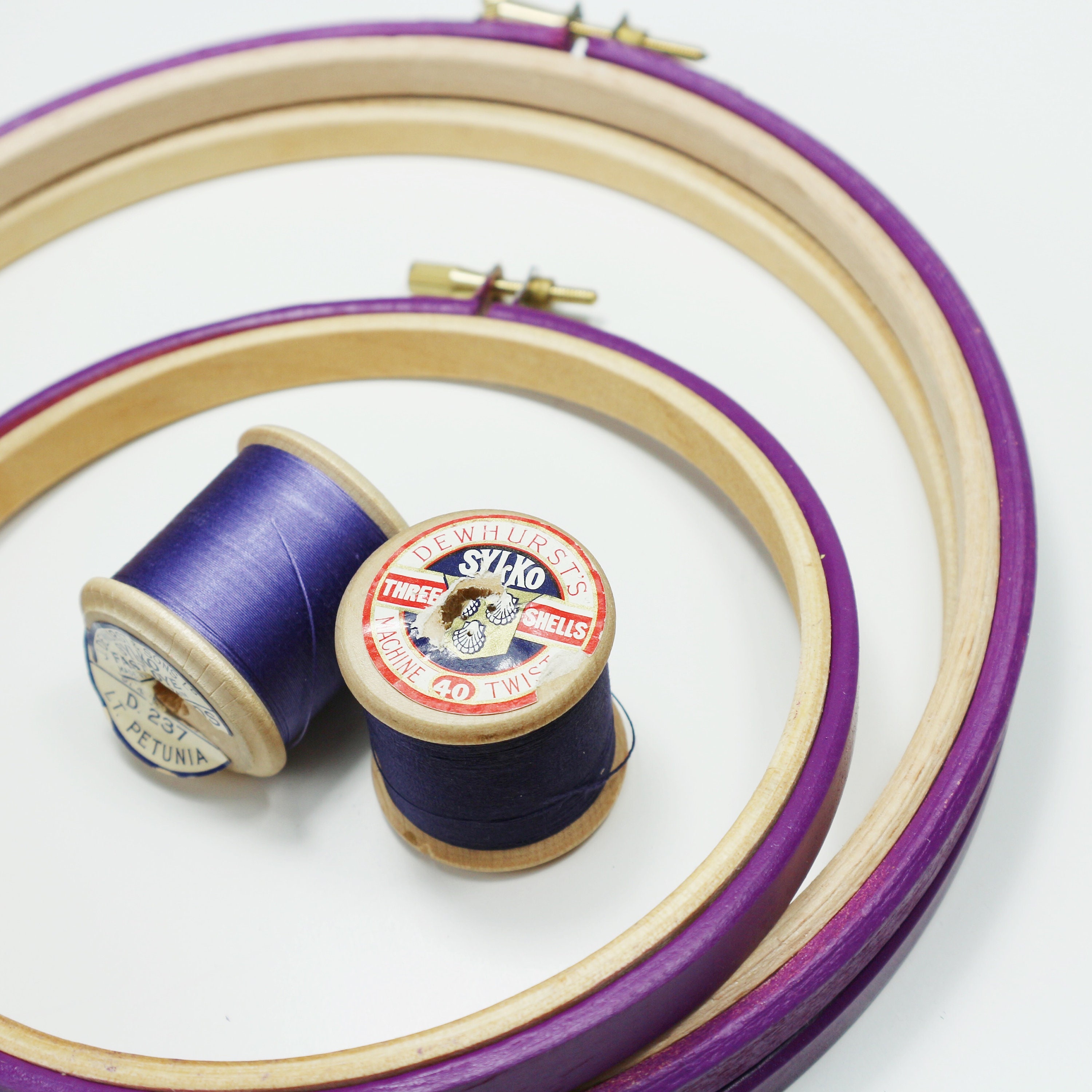 Medium Purple Plum, Embroidery Hoops. 3 7 Inch Embroidery Hoop