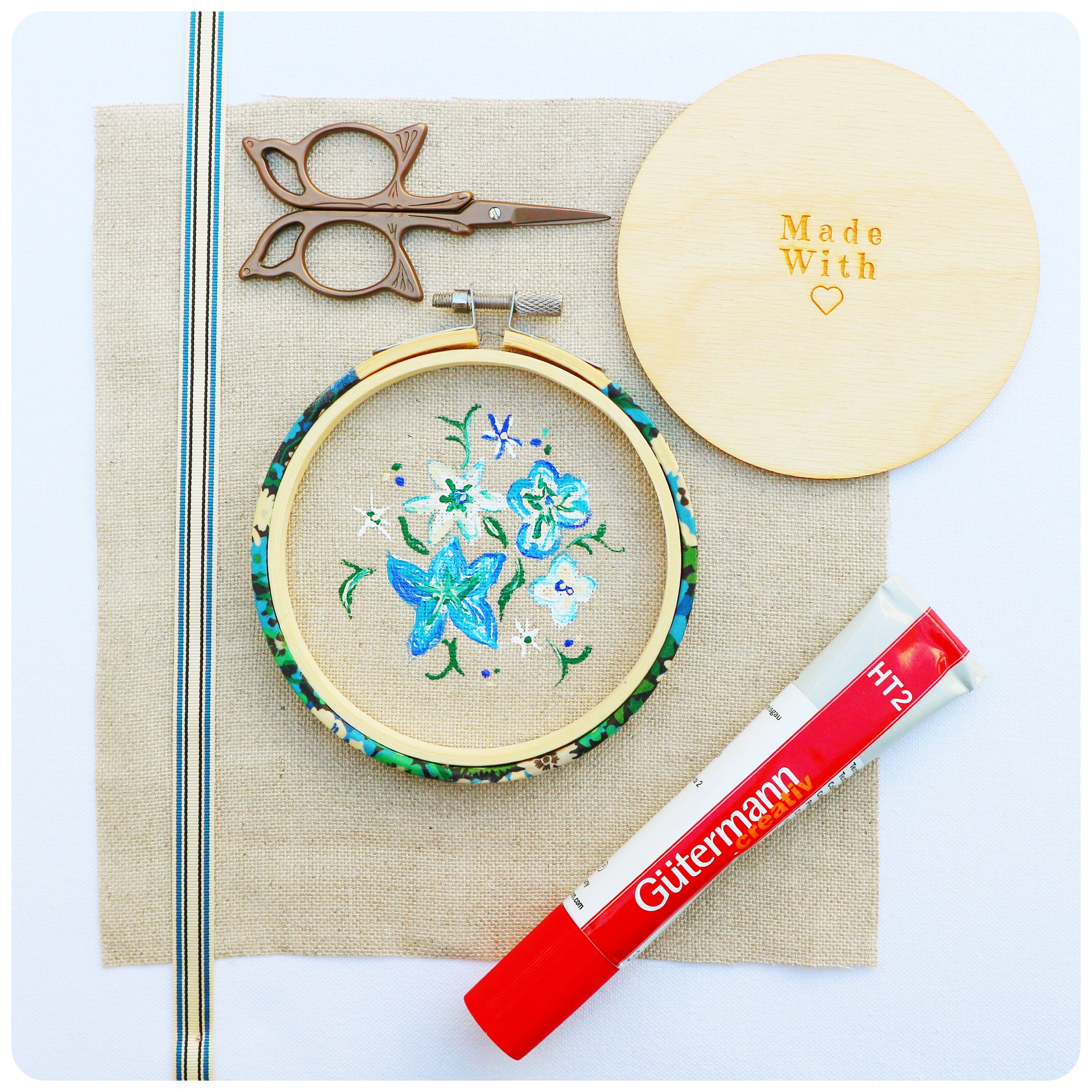 8 Inch Wooden Backs for Finishing Embroidery Hoops, With 'made With Love  Etching'. Embroidery Hoop Finishing Tutorial 