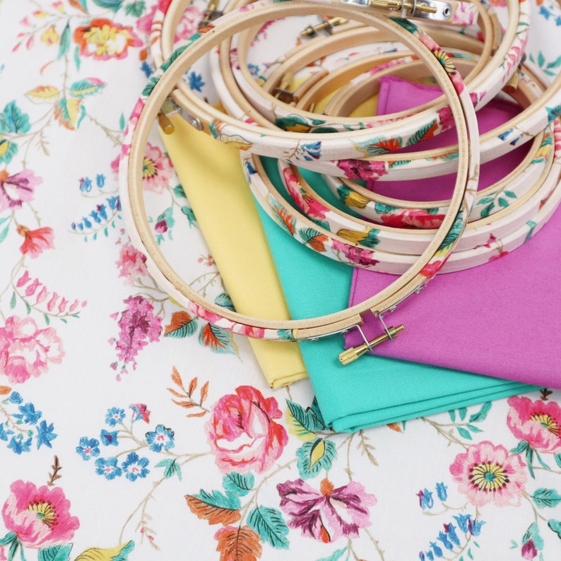 Small Embroidery Hoops. 3 to 5 Inch Hoops. Colourful Summer Etsy UK