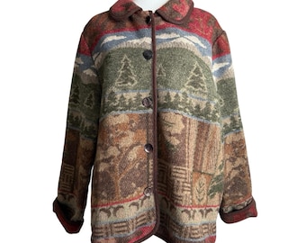 Vintage Nature Outdoor Chore Barn Jacket Women’s Size Large Cabincore