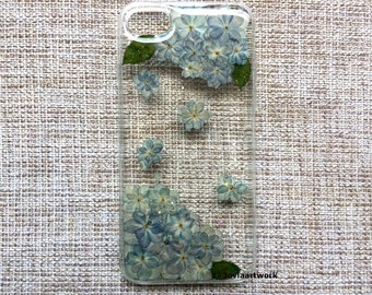 Genuine pressed dried flower Samsung / iphone case - crystal clear case