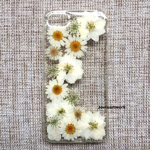 Genuine pressed dried flower Samsung / iPhone case crystal clear hard case image 1