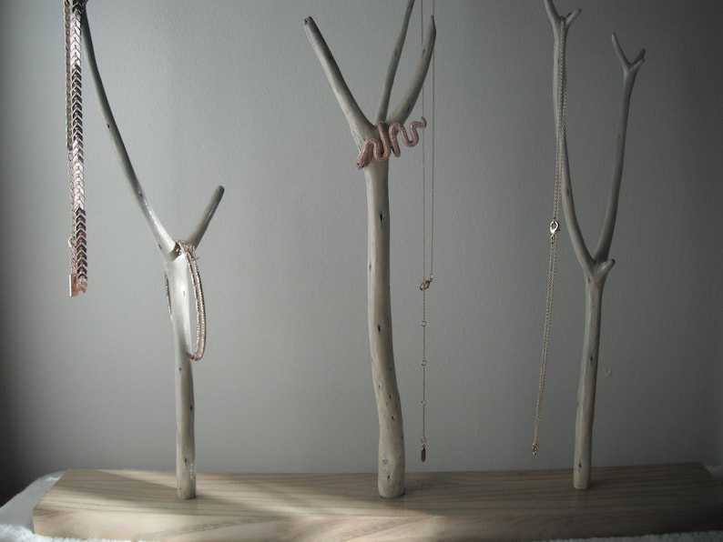 Ash Wood Jewelry Tree