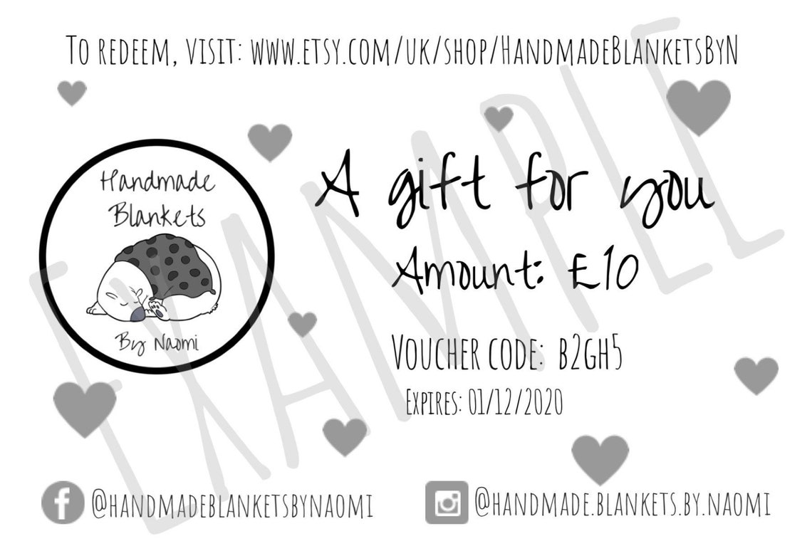 Gift Voucher EVoucher Gift Card Baby Gift Voucher Baby Etsy