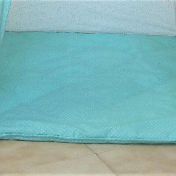 Tapis de sol carré ou rectangulaire - 100 % personnalisable - Rembourrage épais (couette) -  Coussin de sol - Décoration chambre d'enfant