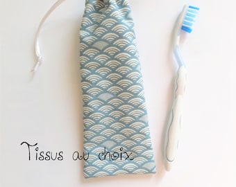 Etui à brosse à dents imperméable - Pochette à brosse à dents et dentifrice - Housse de rangement imperméable - Personnalisation