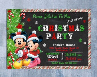 mickey mouse christmas invitation mickey and minnie new year party invite christmas holiday birthday printable personalized jpeg - Mickey Mouse Christmas House Decorations mickey mouse christmas invitation mickey and minnie new year party invite christmas holiday birthday printable personalized jpeg - Mickey Mouse Christmas House Decorations