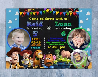 toy story invitation etsy