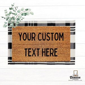Aangepaste deurmat | Mat | Housewarmingcadeau | Verjaardagscadeau | Grappige deurmat | Cadeau | Aangepast cadeau | Aangepast huwelijkscadeau | Woondecoraties | Aangepast: