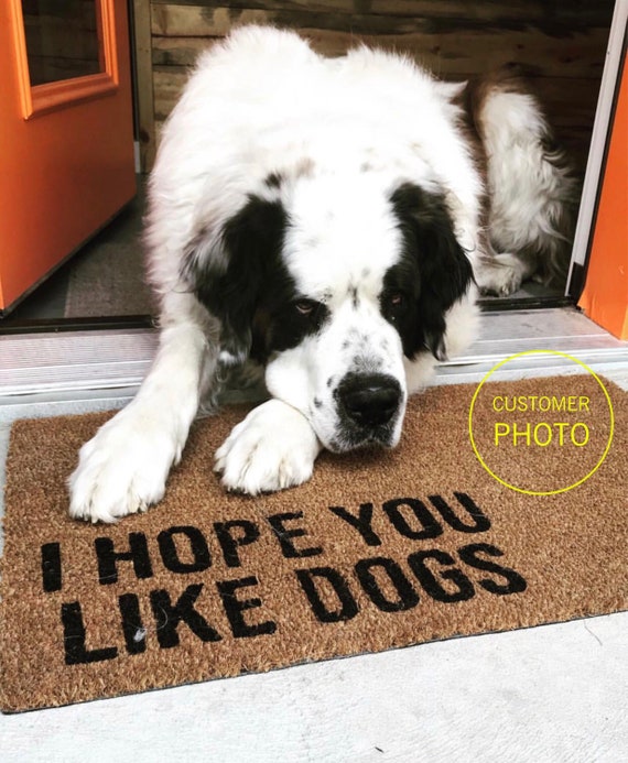 I Hope You Like Dogs Doormat Funny Mat Dog I Hope You Like Dogs Doormat Funny Mat
