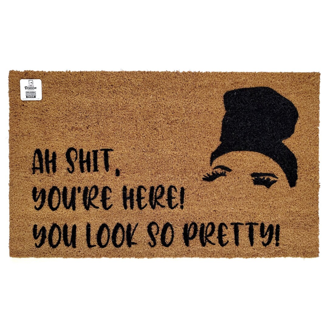 Rosa Tik Tok Inspired Doormat You Look so Pretty Adam Ray Custom
