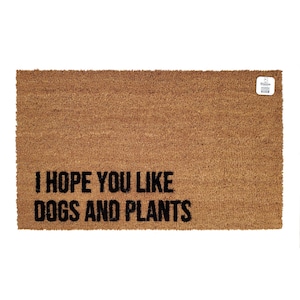 Hope You Like Plants Doormat | Funny Plant Lover Welcome Mat | Indoor Outdoor Garden Decor | Housewarming Gift | Plant Lover | Gardening